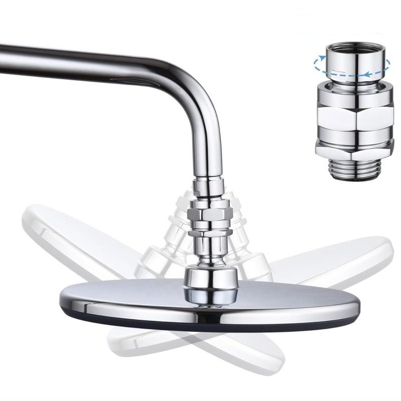 Shower Connector Ball Joint Head Swivel Ball Adapte Bath Tools Shower Hose Connector Shower Filter Head